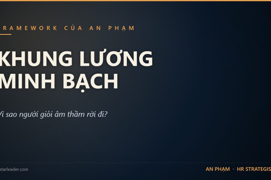 Khung lương minh bạch — vì sao người giỏi âm thầm rời đi, An Phạm HR
